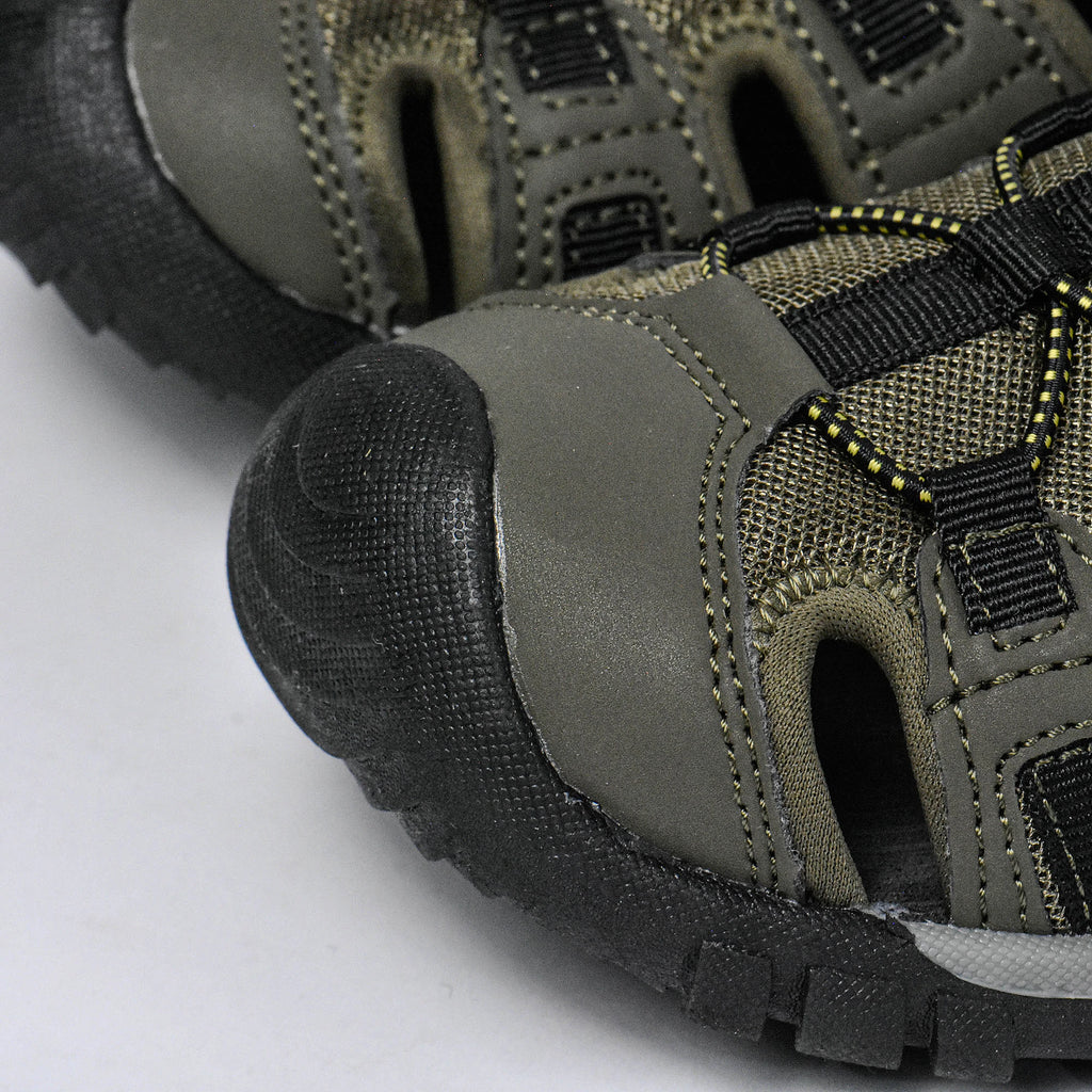 Sandales Hommes Hi-tec Cove Sport Military Olive-Black détail bout renforcé et laçage - BirdNova Algérie