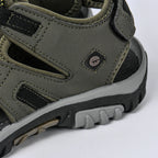 Sandales Hommes Hi-tec Cove Sport Military Olive-Black détail logo latéral et semelle - BirdNova Algérie