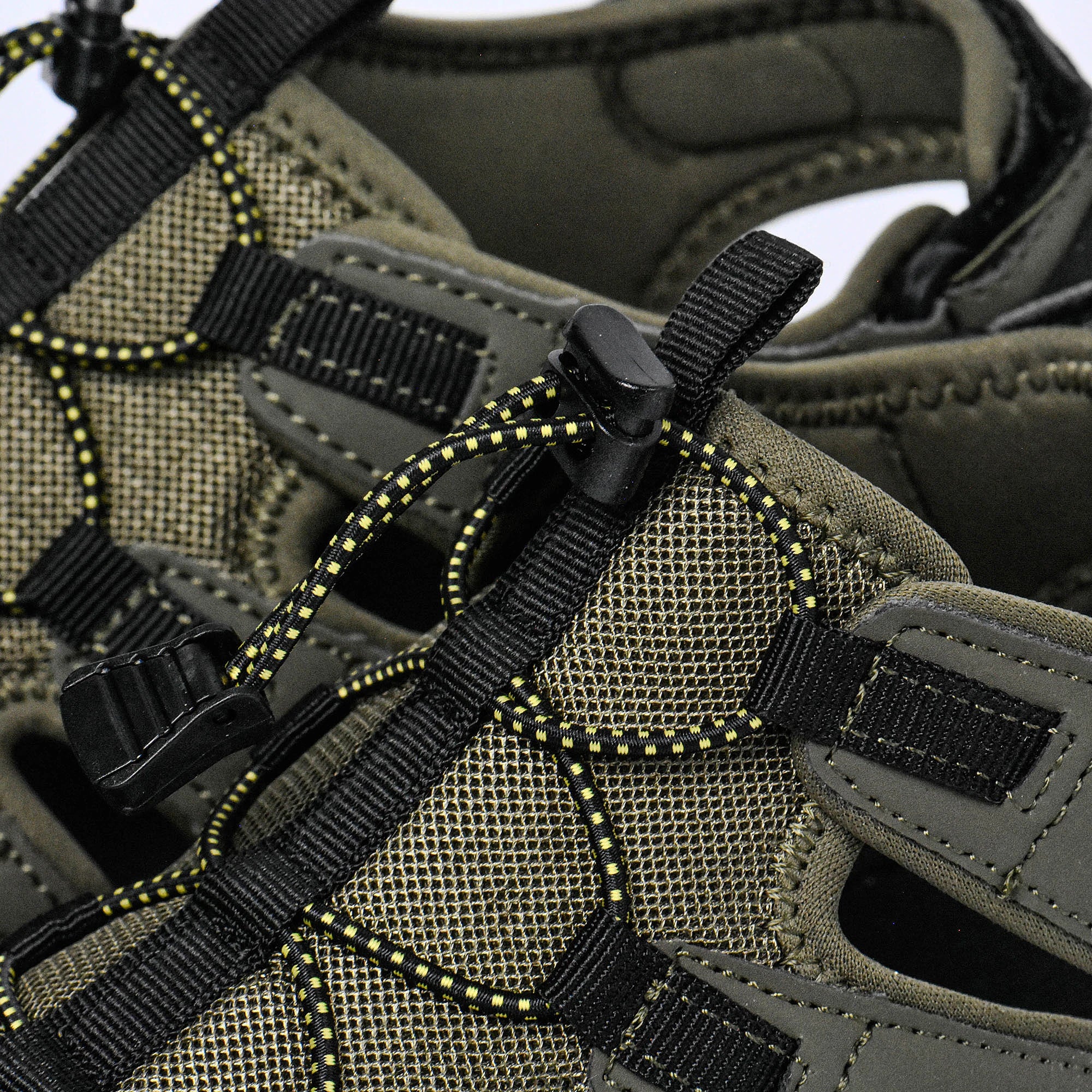 Sandales Hommes Hi-tec Cove Sport Military Olive-Black détail système de laçage rapide - BirdNova Algérie