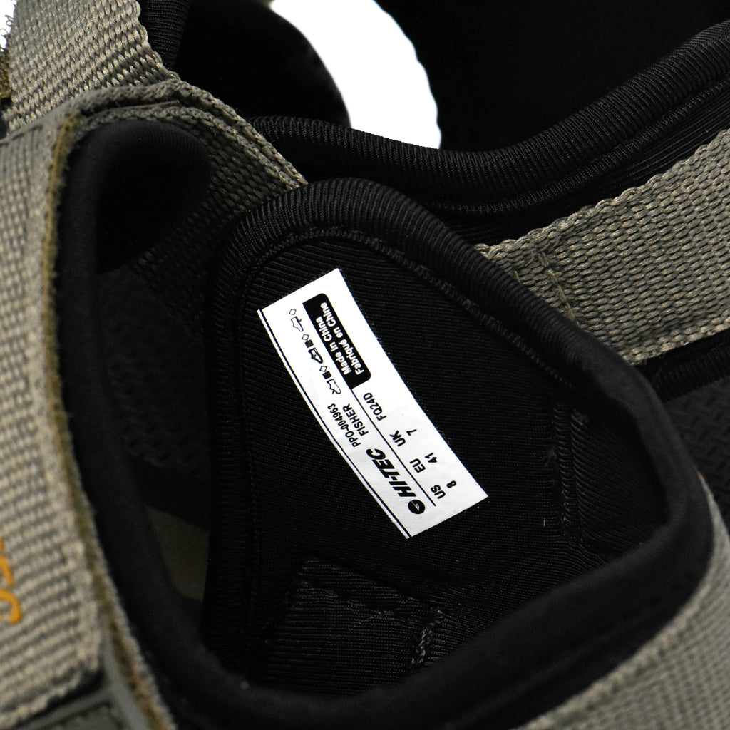 Sandales Hommes Hi-tec Hi Tec Fisher détail de l'étiquette de taille - BirdNova Algérie
