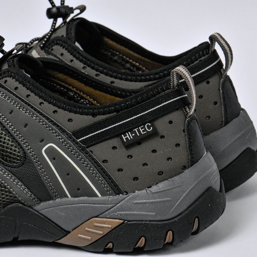 Sandales Hommes Hi-tec Tortola Sport Olive-Black détail du talon - BirdNova Algérie