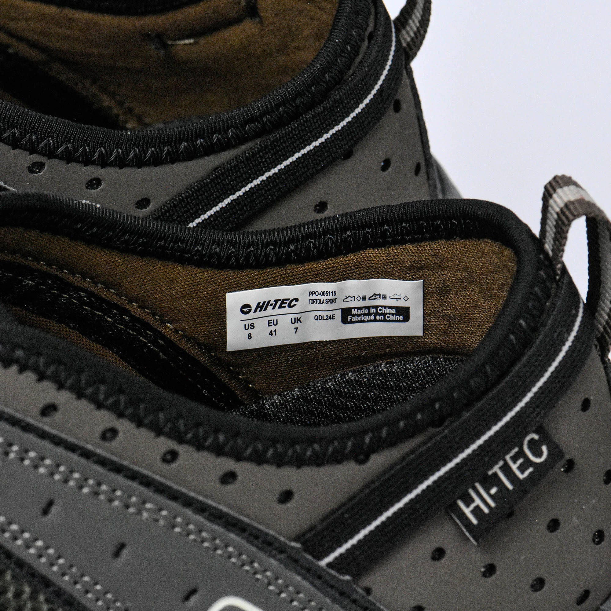 Sandales Hommes Hi-tec Tortola Sport Olive-Black détail de l'étiquette intérieure - BirdNova Algérie