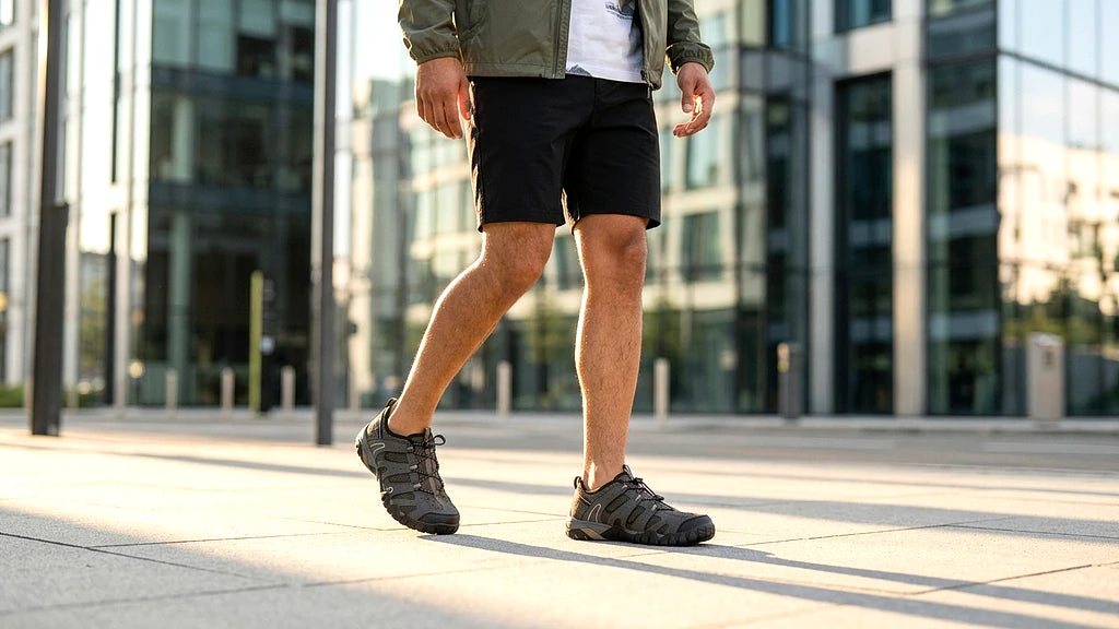 Sandales Hi-tec Tortola Sport Olive-black porté en contexte urbain hommes - BirdNova Algérie