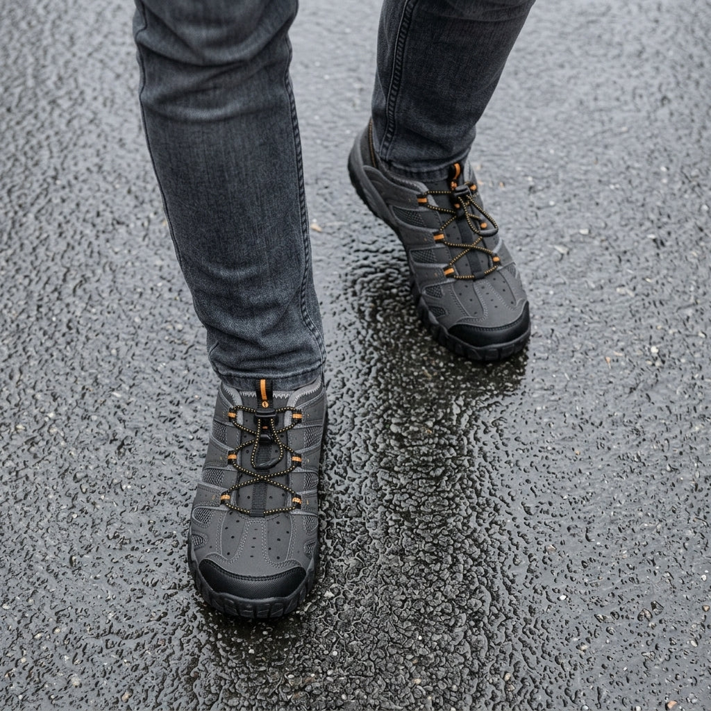 Sandales Hommes Hi-tec Tortola Sport Charcoal détail produit en situation vue de haut- BirdNova Algérie