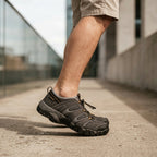 Sandales Hommes Hi-tec Tortola Sport Charcoal détail produit en situation vue latéral- BirdNova Algérie
