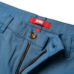 Depart Short Chino Bleu — zip, bouton écaille et étiquette rouge, original BirdNova Algérie