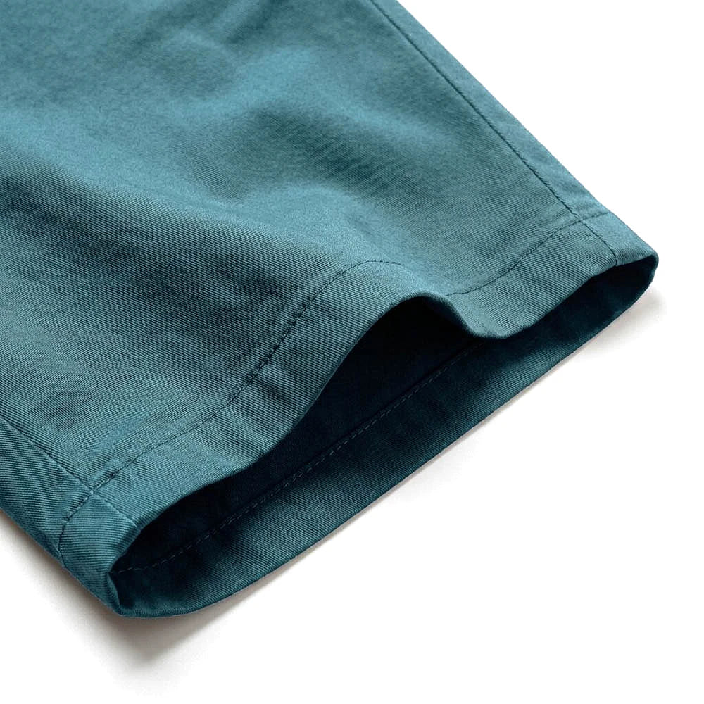 Depart Short Chino Vert Canard — détail de l'ourlet, original BirdNova Algérie