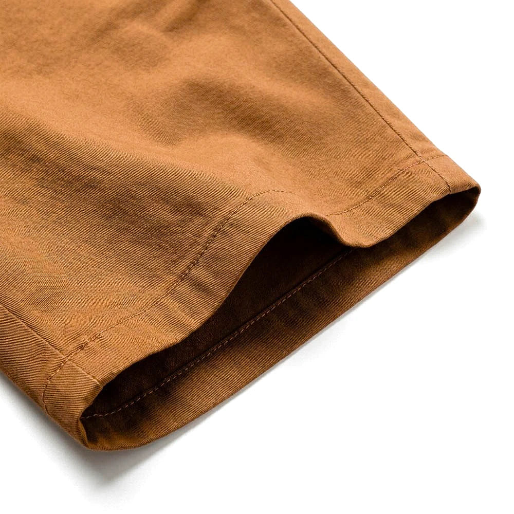 Depart Short Chino Camel — détail de l'ourlet, original BirdNova Algérie