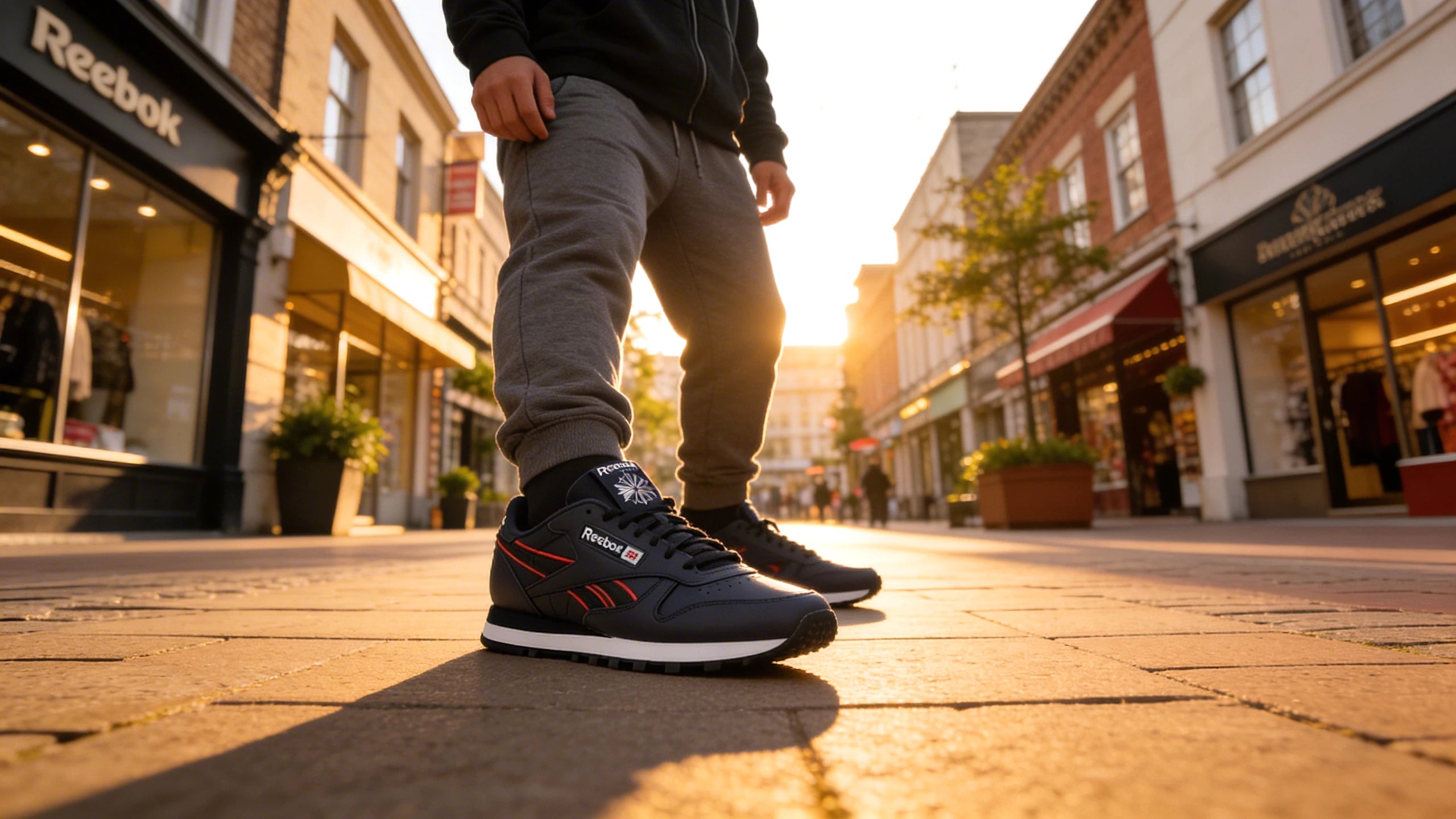 Baskets Reebok Classic Leather Navy/navy/white look complet hommes - BirdNova Algérie