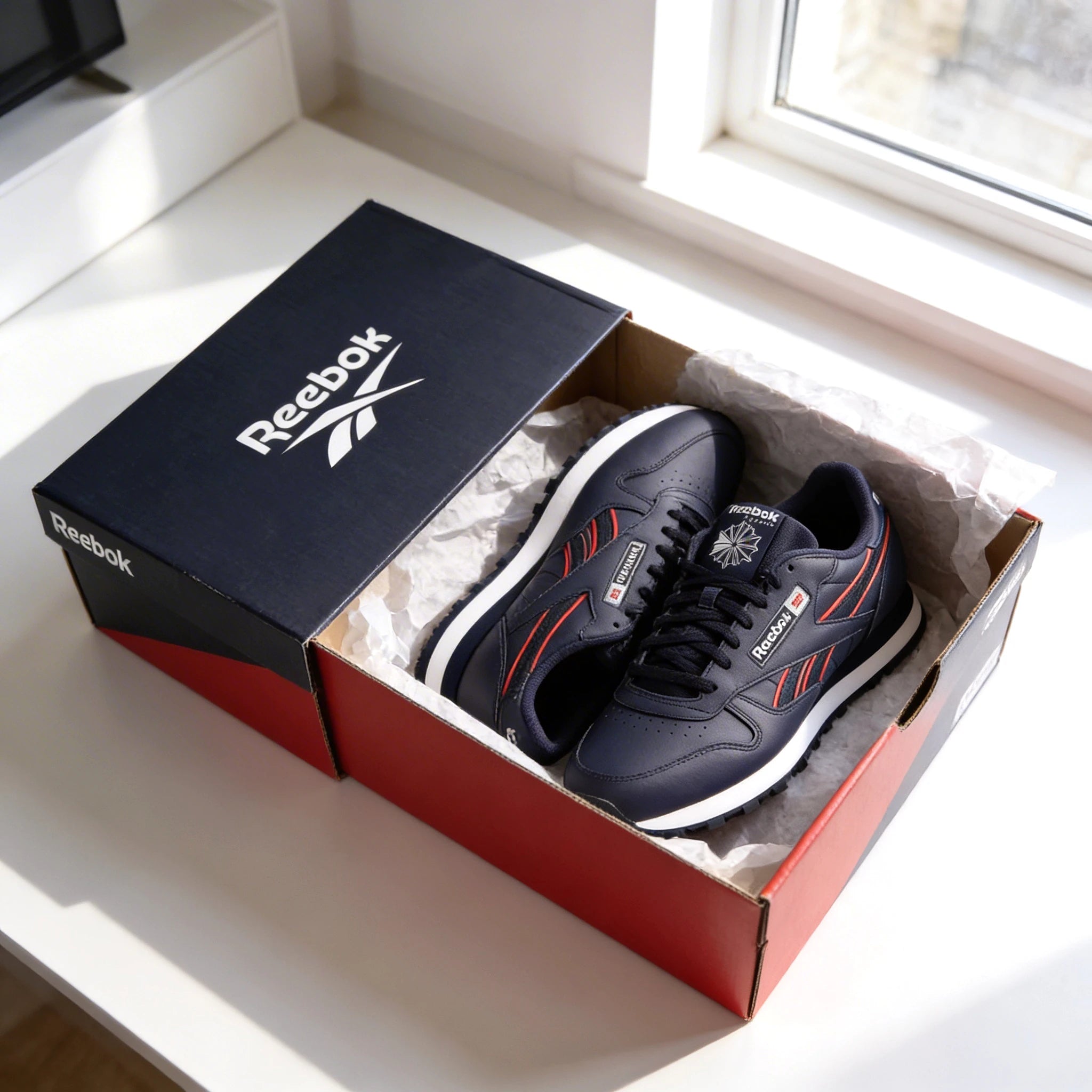 Baskets Reebok Classic Leather Navy/navy/white déballage authentique hommes - BirdNova Algérie
